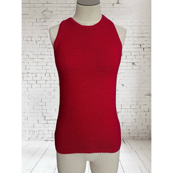 Lauren Ralph Lauren Casual Coastal Ribbed Knit Sleeveless Sweater Size Small - Picture 1 of 6